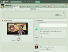 Tablet Screenshot of dudulove.deviantart.com