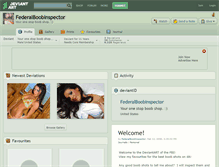 Tablet Screenshot of federalboobinspector.deviantart.com