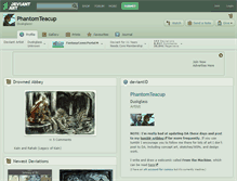 Tablet Screenshot of phantomteacup.deviantart.com