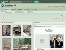 Tablet Screenshot of bennytoursprod.deviantart.com