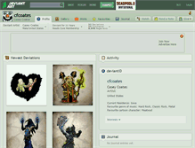 Tablet Screenshot of cfcoates.deviantart.com