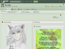 Tablet Screenshot of fox-chan.deviantart.com