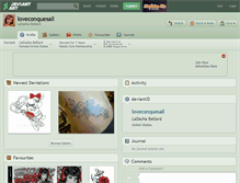 Tablet Screenshot of loveconquesall.deviantart.com