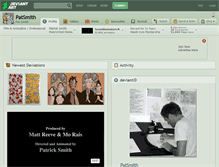 Tablet Screenshot of patsmith.deviantart.com