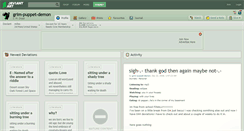 Desktop Screenshot of grim-puppet-demon.deviantart.com