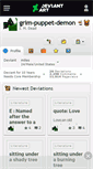 Mobile Screenshot of grim-puppet-demon.deviantart.com