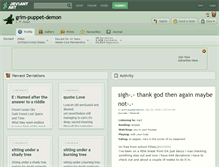 Tablet Screenshot of grim-puppet-demon.deviantart.com