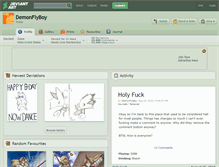 Tablet Screenshot of demonflyboy.deviantart.com