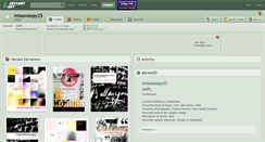 Desktop Screenshot of misssnoopy25.deviantart.com