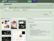 Tablet Screenshot of misssnoopy25.deviantart.com