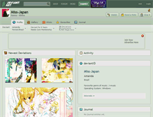 Tablet Screenshot of miss-japan.deviantart.com