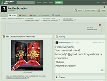 Tablet Screenshot of anotherbcreation.deviantart.com