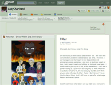 Tablet Screenshot of ladycharizard.deviantart.com
