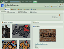 Tablet Screenshot of mychemicalsnowman.deviantart.com