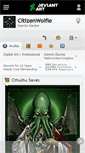 Mobile Screenshot of citizenwolfie.deviantart.com