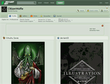 Tablet Screenshot of citizenwolfie.deviantart.com
