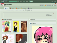 Tablet Screenshot of narumi-desu.deviantart.com