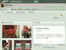 Tablet Screenshot of keristock.deviantart.com