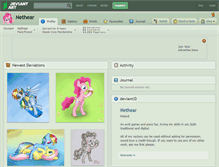 Tablet Screenshot of nethear.deviantart.com