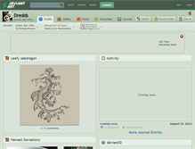 Tablet Screenshot of dredds.deviantart.com