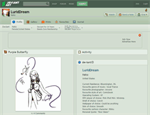 Tablet Screenshot of luriddream.deviantart.com