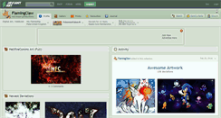 Desktop Screenshot of flamingclaw.deviantart.com