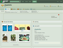 Tablet Screenshot of playaholics.deviantart.com