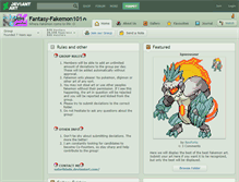 Tablet Screenshot of fantasy-fakemon101.deviantart.com