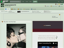Tablet Screenshot of carpenoctem410.deviantart.com
