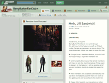 Tablet Screenshot of barryburtonfanclub.deviantart.com