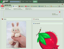 Tablet Screenshot of jamie-lee.deviantart.com