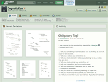 Tablet Screenshot of dogmatickerr.deviantart.com