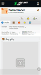 Mobile Screenshot of flamecolonel.deviantart.com
