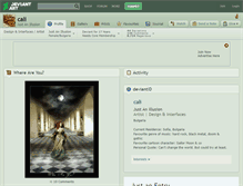 Tablet Screenshot of cali.deviantart.com