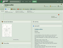 Tablet Screenshot of goldenwolfen.deviantart.com