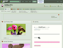 Tablet Screenshot of dollface-ryj.deviantart.com
