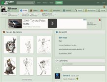 Tablet Screenshot of 9th-max.deviantart.com