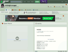 Tablet Screenshot of midnightvoyager.deviantart.com
