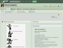 Tablet Screenshot of natural-antagonist.deviantart.com