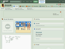 Tablet Screenshot of donosmak.deviantart.com