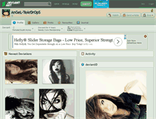 Tablet Screenshot of angel-teardrops.deviantart.com