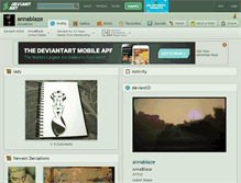 Tablet Screenshot of annablaze.deviantart.com