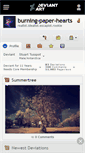 Mobile Screenshot of burning-paper-hearts.deviantart.com