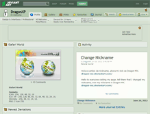 Tablet Screenshot of dragonxp.deviantart.com