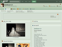 Tablet Screenshot of emolover-21.deviantart.com