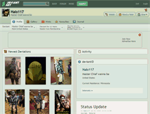 Tablet Screenshot of halo117.deviantart.com