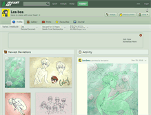 Tablet Screenshot of lea-bea.deviantart.com