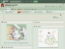 Tablet Screenshot of chibibookworm221.deviantart.com