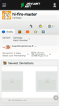 Mobile Screenshot of hi-fire-master.deviantart.com