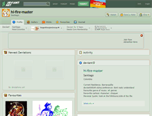 Tablet Screenshot of hi-fire-master.deviantart.com